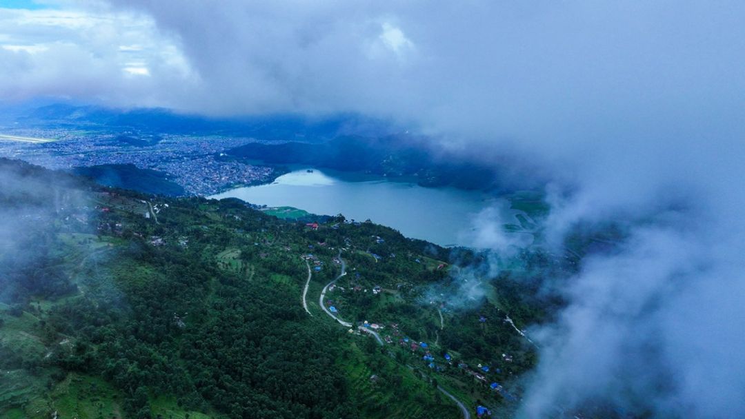 साराङकोटबाट देखिएको फेवाताल