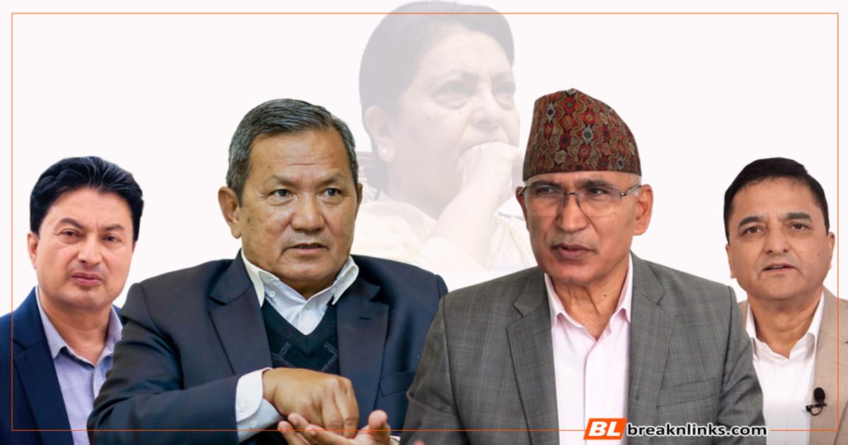 ओलीलाई अध्यक्षबाट हटाउन विष्णु पौडेलको दौडधुप