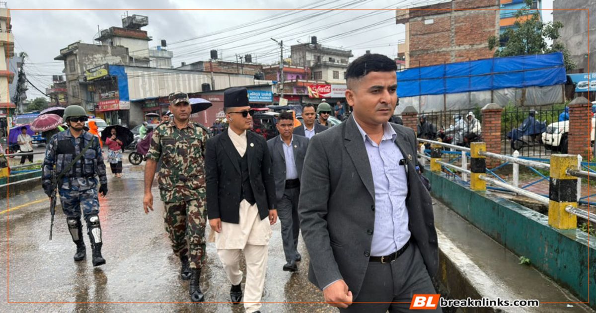 मनोहरा उर्लिएपछि एमाले पार्टी कार्यालयको अनुगमनमा पुगे गृहमन्त्री