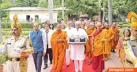 भारतले १२७ वर्षपछि इंगल्याण्डबाट फिर्ता ल्यायो गौतम बुद्धको पवित्र ‘पिप्राह्वा अवशेष’