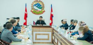 राजदूत र कूटनीतिक नियोगका प्रमुखसँग प्रधानमन्त्रीकाे भेटवार्ता