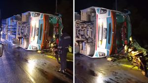 दाङबाट काठमाडौं आउँदै गरेकाे बस पल्टिँदा ३८ जना घाइते (नामावलीसहित)