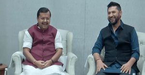 भाजपा अध्यक्षसँग रवि लामिछानेकाे भेटवार्ता