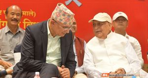 ओलीलाई विष्णुको जवाफः बहुमतले पार्टी फुटाउँदैन, हामीलाई भिडाएर राज गर्ने दिन गए