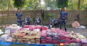 सशस्त्र प्रहरीद्वारा भन्सार छलीको ३० करोड बढीको सामान बरामद