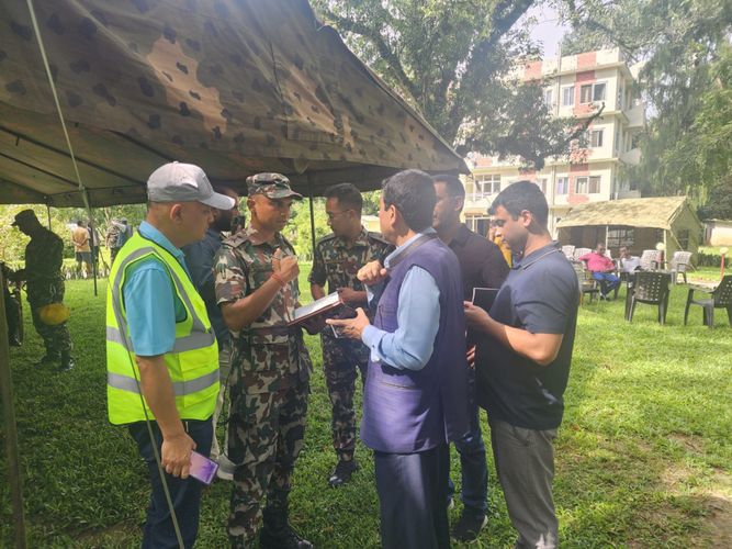 अपर त्रिशूली–३एमा हेलिकप्टर अवतरण, विद्युत् पुनर्स्थापनाका लागि उच्चस्तरीय टोली फिल्डमा